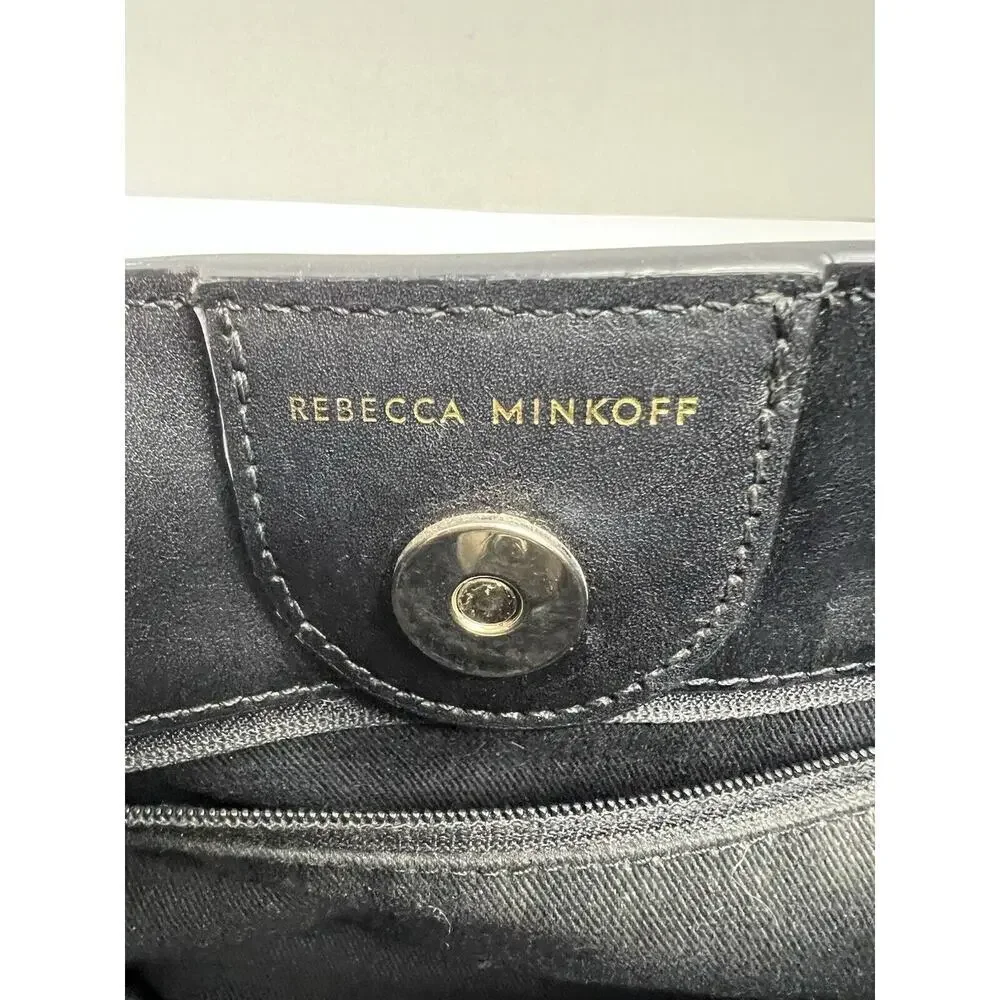 Rebecca Minkoff Women’s Jody Black Leather Feedbag Shoulder Strap